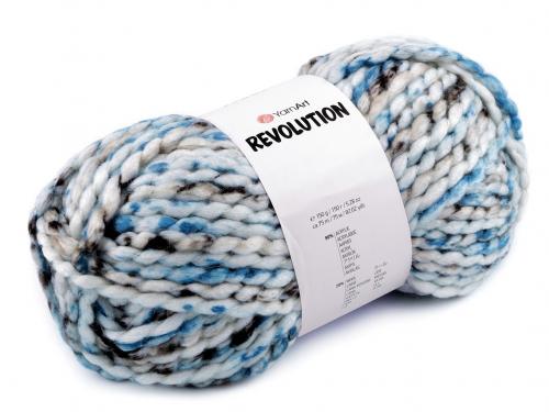 Pletací příze Revolution 150 g, barva 2 (1617) modrá