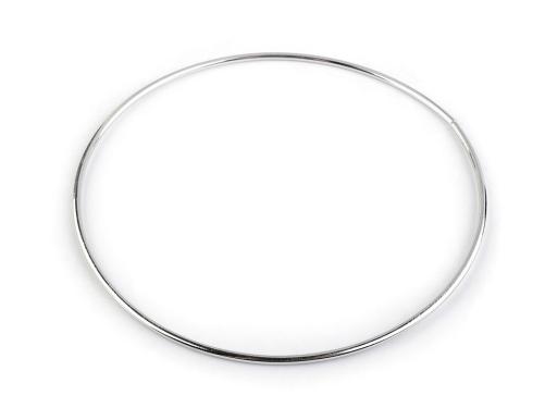 Kovový kruh na lapač snů / k dekorování Ø15 cm, barva (15 cm) nikl