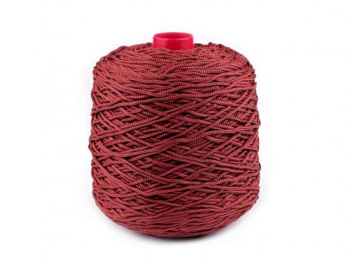 Pletací příze Thay, macrame 500 g, barva 6 bordó sv.