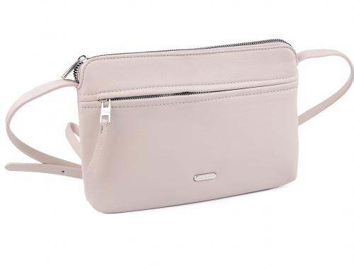 Kabelka crossbody 18x25 cm, barva 1 béžová světlá