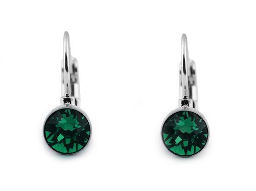 Náušnice se Swarovski Elements, barva 15 (205) emerald
