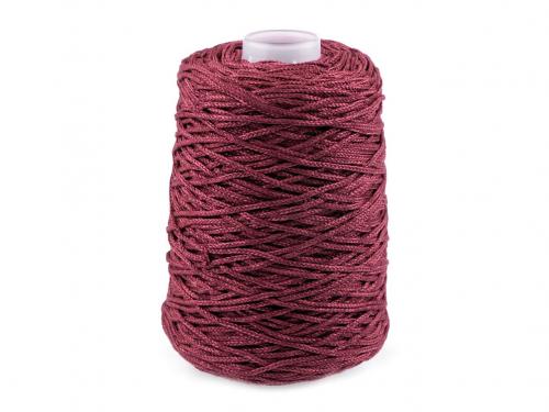 Pletací příze Chic, macrame 300 g, barva 4 (20) bordó