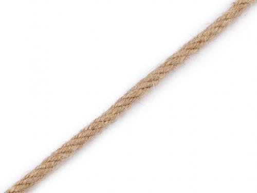 Jutová šňůra kroucená Ø5 mm, barva režná přírodní
