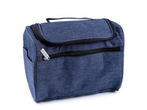 Kosmetická taška / závěsný organizér 18x24 cm, barva 2 modrá jeans