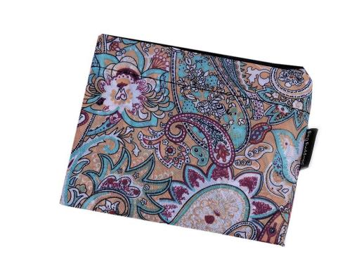 Skládací nákupní taška 37x44 cm, barva 2 krémová paisley