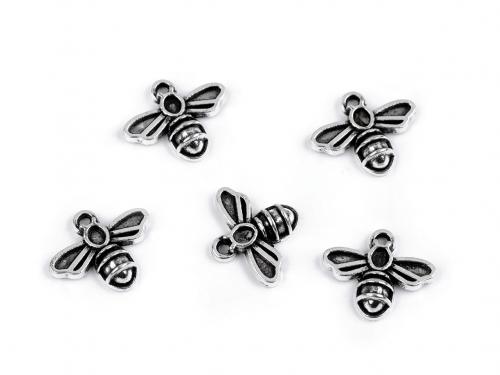Přívěsek mini včelka, barva 1 (60791) platina