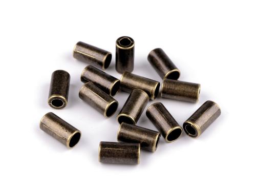 Kovová koncovka na šňůru Ø3,5 mm, Ø5,5 mm, barva 7 (Ø3,5 mm) staromosaz