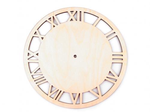 Hodinový ciferník / dřevěná mandala Ø29,5 cm, barva 3 přírodní