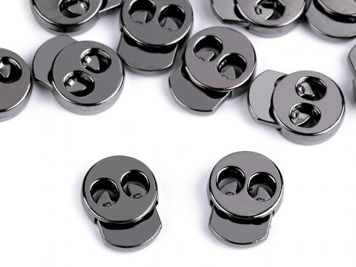 Kovové brzdičky 15x18 mm, barva 3 nikl černý