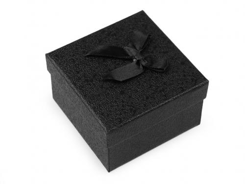 Krabička s mašličkou 9x9 cm, barva 13 černá