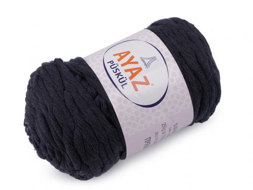 Bavlněná pletací příze Püskül 250 g, barva 7 (1148) modrá tmavá