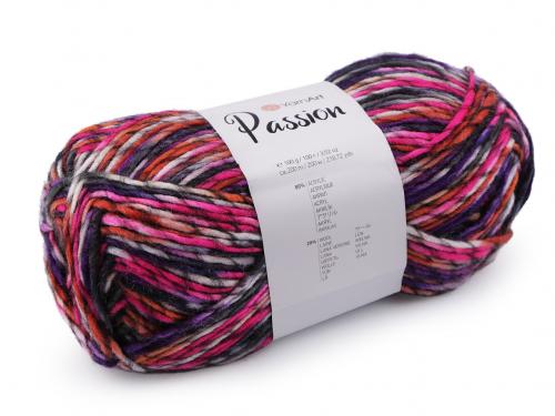 Pletací příze Passion 100 g, barva 8 (1248) růžová