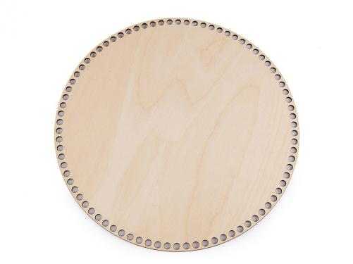 Dno na pletení / výrobu košíků 2. jakost, barva 2 (Ø25 cm) buk