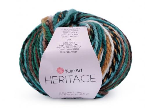 Pletací příze Heritage 50 g, barva 2 (337) tyrkys