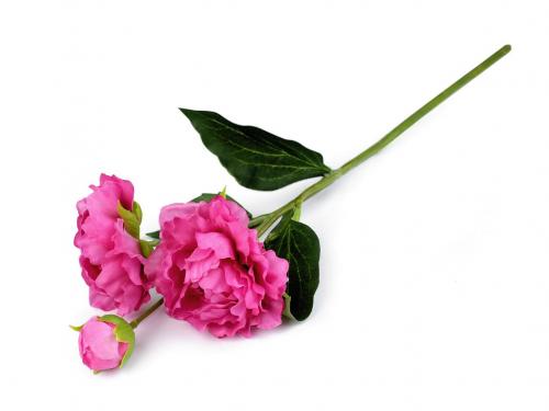 Umělá pivoňka, barva 3 pink