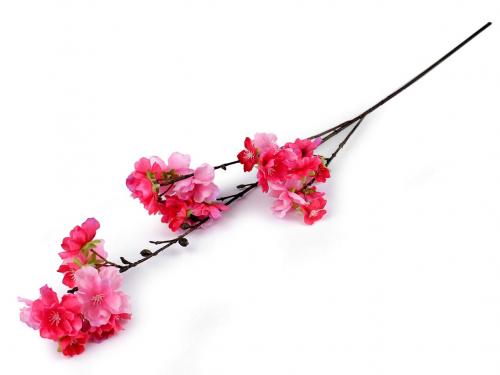 Umělá větvička sakura, barva 2 pink