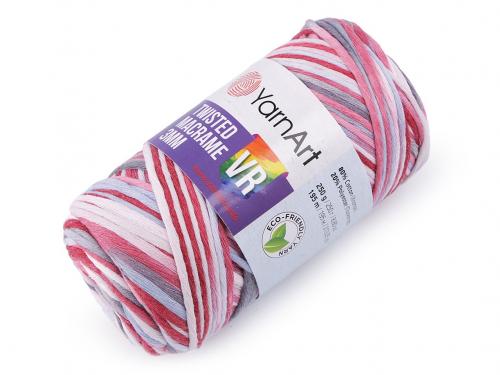 Pletací příze Twisted Macrame 250 g, barva 3 (917) červená