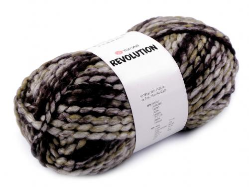 Pletací příze Revolution 150 g, barva 4 (1600) černá