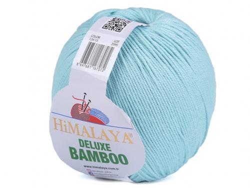 Pletací příze Deluxe Bamboo 100 g, barva 5 (15) tyrkys sv.