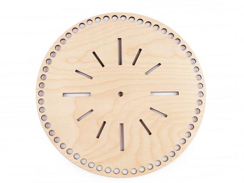 Hodinový ciferník / dřevěná mandala Ø29,5 cm, barva 2 přírodní