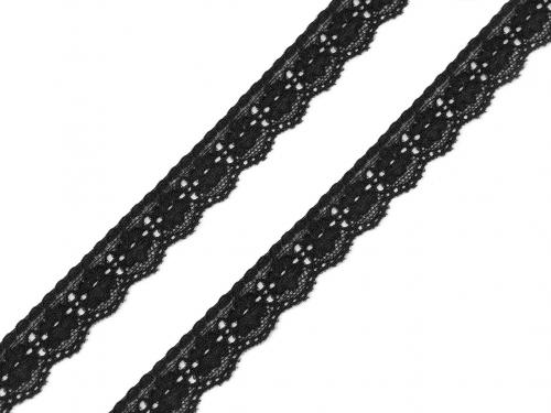 Elastická krajka šíře 20 mm, barva 3 černá