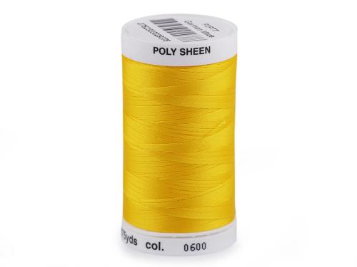 Nitě Poly Sheen Mettler 800 m, barva 0600 žlutá