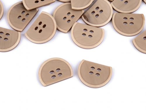 Knoflík designový půlený velikost 24