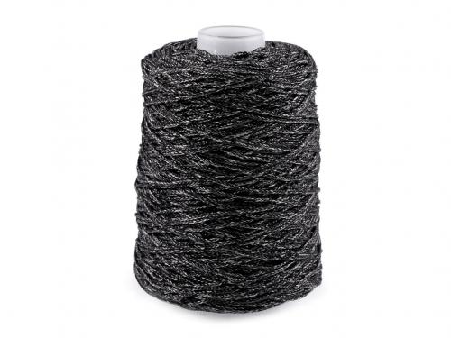 Pletací příze Chic, macrame 300 g, barva 6 (33) černá