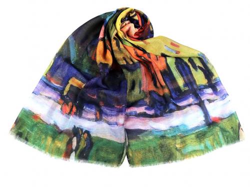 Šátek / šála viskózová 70x170 cm, barva 6 multikolor
