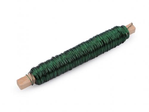 Drát Ø0,5 mm 100 g, barva 5 zelená tmavá
