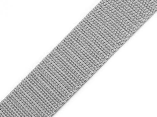 Popruh polypropylénový šíře 20 mm, barva 89 šedá holubí