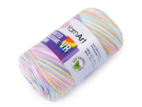 Pletací příze Twisted Macrame 250 g, barva 1 (929) multikolor