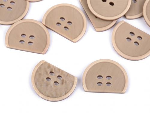 Knoflík designový půlený velikost 24
