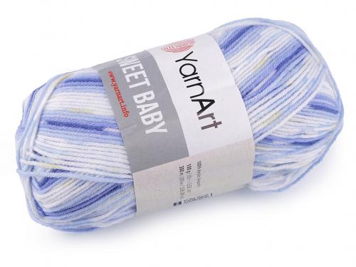Pletací příze Sweet Baby 100 g, barva 5 (900) modrá světlá