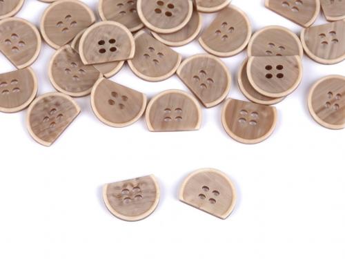 Knoflík designový půlený velikost 24