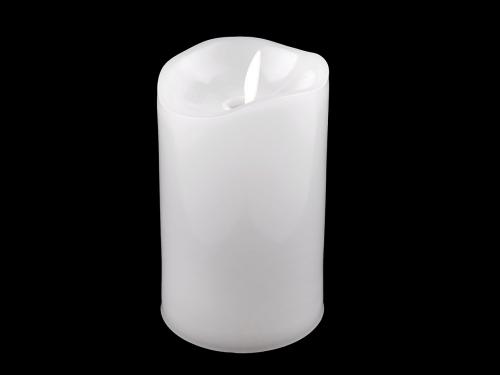 LED svíčka s časovačem, barva bílá teplá