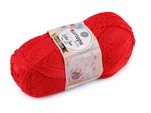 Pletací příze Lotus Lux 100 g, barva 5 (165) červená
