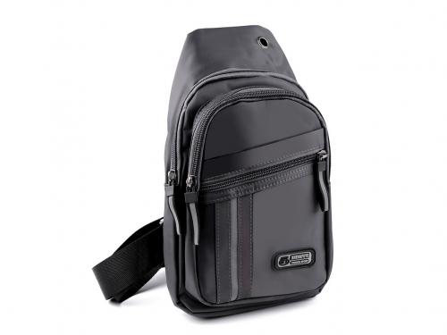 Batoh crossbody přes hruď a rameno 20x31 cm, barva 2 šedá