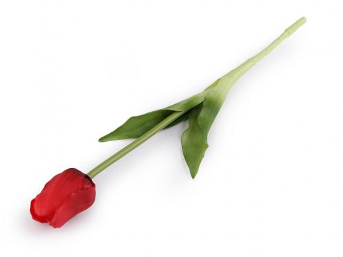 Umělý tulipán, barva 5 červená