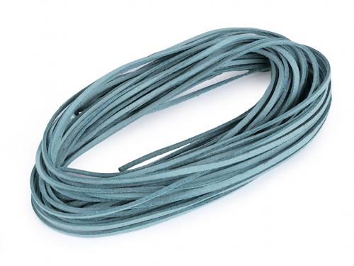 Řemínek imitace kůže šíře 3 mm, barva 21 (48) modrá jeans světlá