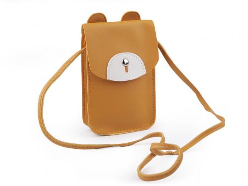 Dívčí kabelka crossbody 12x18 cm, barva 1 hořčicová