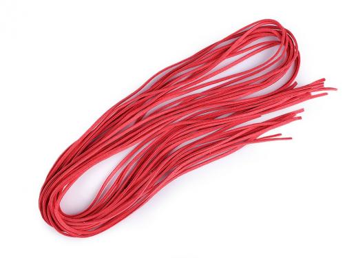Řemínek imitace kůže šíře 3 mm, barva 18 (20) červená
