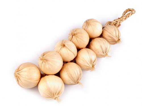 Umělá cibule cop, barva 1 přírodní sv.