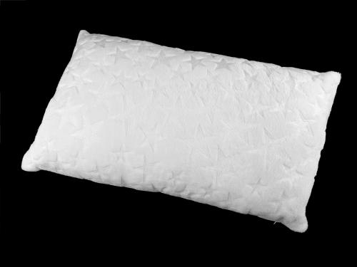 Povlak na polštář minky hvězdy 30x50 cm, barva 1 bílá