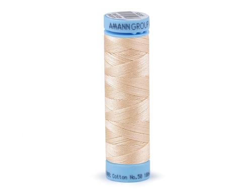 Bavlněné nitě 100 m Etiketní č.50 Triana Amann, barva 0260 Dusky Citron