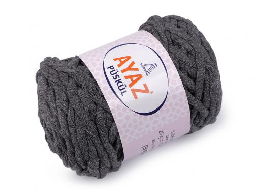 Bavlněná pletací příze Püskül 250 g, barva 6 (1193) šedá neutrální
