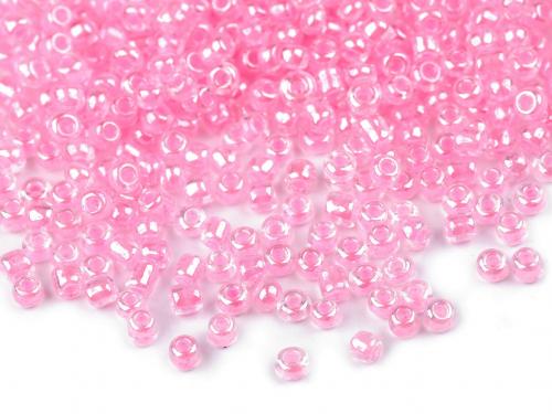 Rokajl 8/0 - 3 mm s průtahem, barva 2220.1 růžová střední