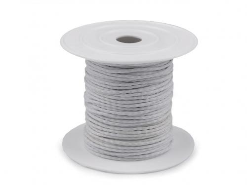 Šňůra olověná na záclony 14 g/m, barva bílá
