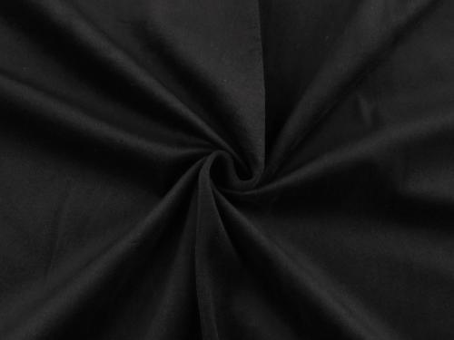 Prima-obchod Samet / velvet hladký šíře 280 cm, barva 9 (245 g/m²) černá