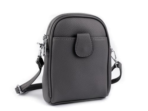 Prima-obchod Dámská / dívčí kabelka crossbody s popruhem 14x19 cm, barva 23 šedá